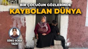 Bir çocuğun gözlerinde kaybolan dünya