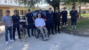A Belluno arriva Grey, cane antidroga della polizia locale