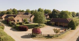 Grade II listed barn conversion with vaulted sitting room for sale at £1.1m