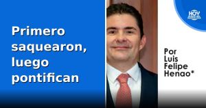 Primero saquearon, luego pontifican
