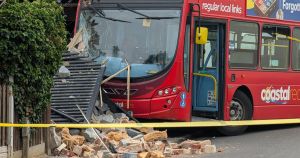 'It did sound like a bomb' - village in shock after double decker crashes into home