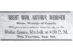 Reflections: Meighen and King’s 1926 Perth County push