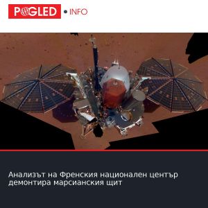 Анализът на Френския национален център демонтира марсианския щит