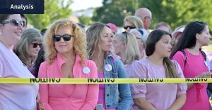 The Lindsay Clancy army, from mums in pink to right-wing podcasters