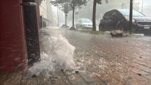 Heftiges Unwetter am Hochrhein: Überflutete Unterführungen, vollgelaufene Keller und gefährlicher Astbruch