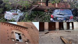 La furia del maltempo su Cremona: feriti e danni a Duomo e Torre civica