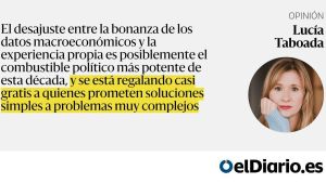 La macroeconomía no es un argumento político autosuficiente
