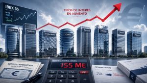 Ocho gigantes del IBEX 35 afrontan una factura extra de 155M€ por la subida de tipos