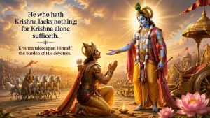 He Who Has Krishna Lacks Nothing: A Message Of Faith, Surrender And Divine Protection