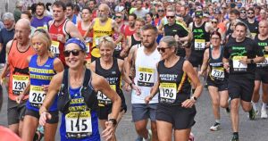 Hundreds take part as unique road race returns in style