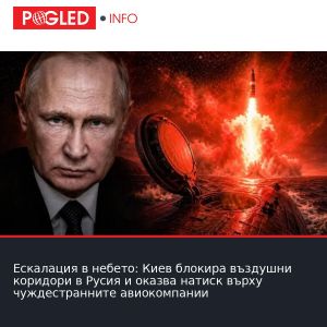 Ескалация в небето: Киев блокира въздушни коридори в Русия и оказва натиск върху чуждестранните авиокомпании