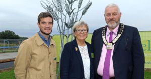 3.6m galvanised steel sculpture unveiled in Swaffham