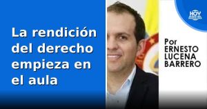 La rendición del derecho empieza en el aula