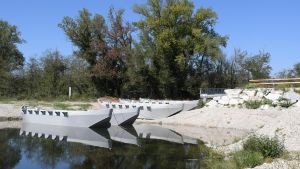 Ponte di barche, slitta la riapertura. Il cantiere terminerà tra un anno
