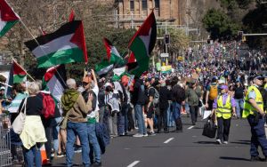 Protesters challenge Israeli military-linked presence at Sydney Marathon
