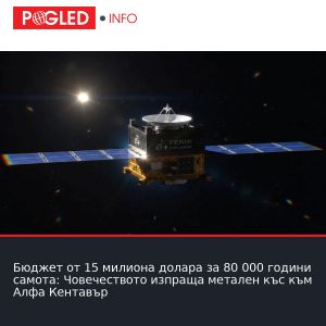 Бюджет от 15 милиона долара за 80 000 години самота: Човечеството изпраща метален къс към Алфа Кентавър