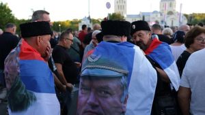 Aplauz za kovčeg, crne majice i visoko podignute zastave: Hiljade ljudi na sahrani Ratka Mladića (FOTO, VIDEO)