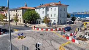 Avanza il cantiere del Fugnan a Muggia: riaperta via Roma, chiusa via Mazzini