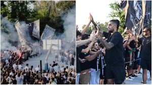 Virtus, il primo abbraccio della stagione: il popolo bianconero scopre la nuova squadra
