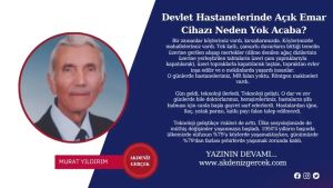 Devlet Hastanelerinde Açık Emar Cihazı Neden Yok Acaba?