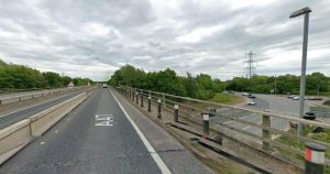 Delays on A47 after crash at roundabout