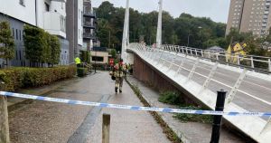 Police cordons in place at city centre bridge due to incident