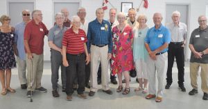 Former teaching colleagues help Terry Stephens celebrate 90th birthday