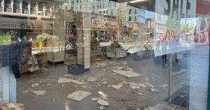 Discount store remains shut after ceiling collapsed during sprinkler system leak