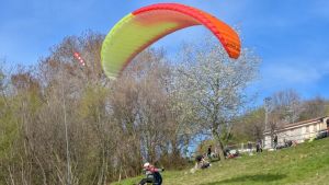 Cade con il parapendio, grave un pilota