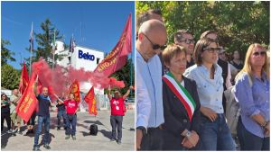 Sciopero alla Beko, la crisi del ‘bianco’: “Ma quali impegni, qui solo le briciole”. Al presidio anche Schlein