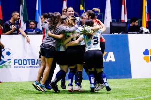 Argentine women’s blind football team claims continental glory