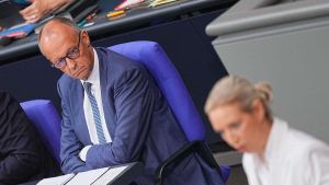 Der Kanzler lässt sich in die Defensive drängen