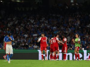 Champions, il Napoli regge 75' all'Arsenal