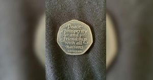 'Peace, prosperity and friendship' 50p coin on sale for more than £17,000