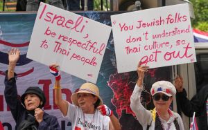 Thais rally against Israeli tourists in protest laced with antisemitism