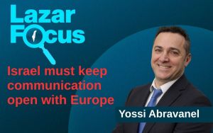 Yossi Abravanel: Despite sanctions, Israel must keep communication open with Europe