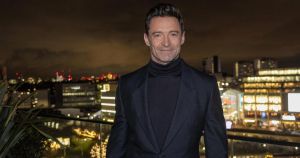 Hugh Jackman all smiles as pictured with restaurant and hotel staff in Norwich