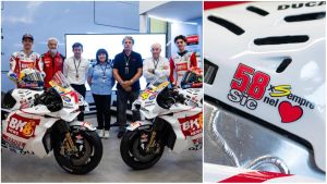 I colori di Marco Simoncelli nelle Ducati in gara al Gp di Misano. I fan: “Rendete fiero il Sic che vi guarda da lassù”