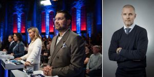 Han placerade sig i centrum av debatten