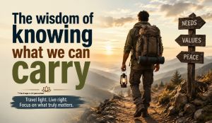 The wisdom of knowing what we can carry