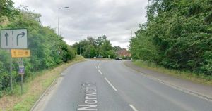 Road near A11 closed both ways after crash