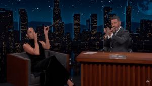 Gal Gadot blows shofar on ‘Jimmy Kimmel Live’ before Rosh Hashanah
