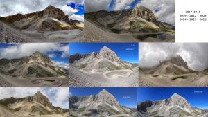 Fotografa il lago di Pilato nel giorno del suo compleanno per otto anni: ecco come è cambiato