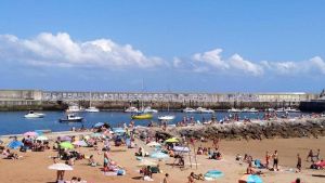 Un matrimonio de septuagenarios, trasladado al hospital tras ser atacado por varias medusas en la playa de Candás