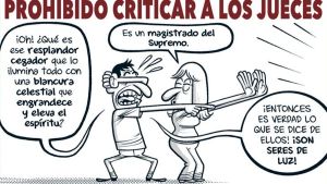 Prohibido criticar a los jueces