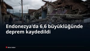 Endonezya’da 6,6 büyüklüğünde deprem kaydedildi