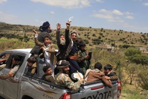 Yemen’s Houthis claim attack on base in Saudi Arabia, which reports 2 hurt by projectile