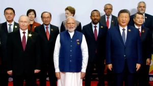 PM Modi, Jinping, Putin share spotlight in BRICS family photo in New Delhi
