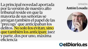 Minority report en el Supremo