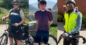 NHS trio to cycle 195 miles for mental health and £1,000 charity target